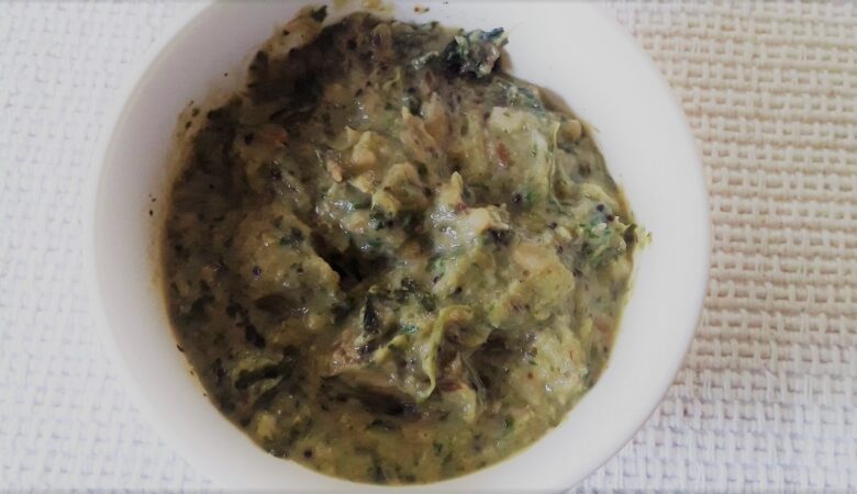 beerakaya_pachadi_with_coriander | ridge gourd coriander chutney