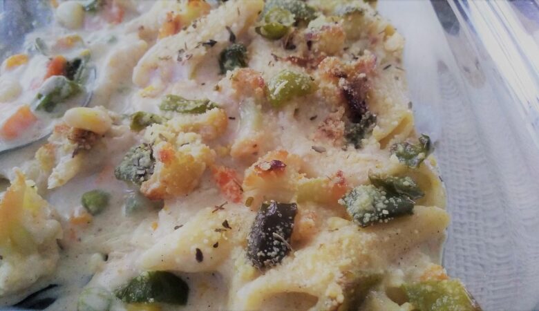 baked-mix-veg-pasta-in-alfredo-sauce