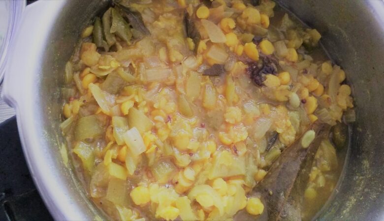 beerakaya-pappu-pulusu-kura | ridge-gourd-dal-curry