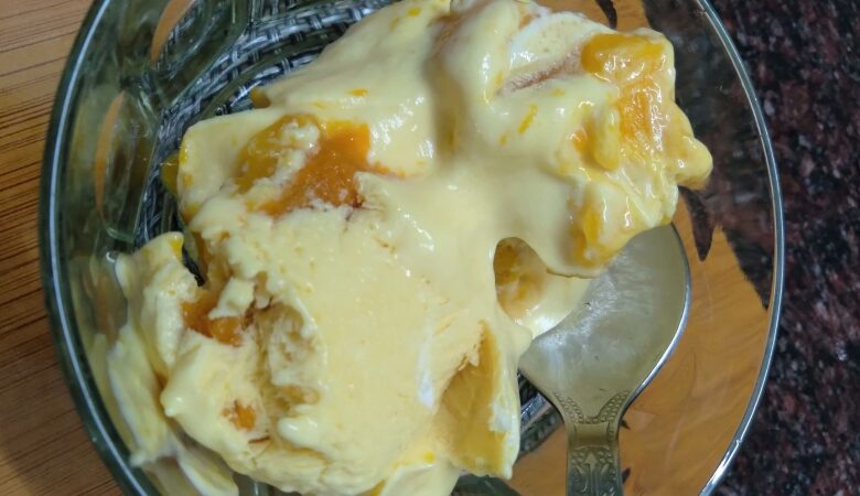 3 ingredient mango ice cream