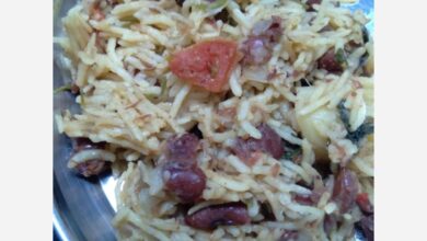 rajma pulao | basmati rice w kidney beans