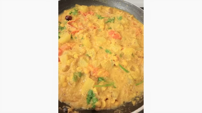 chayote curried dal fry