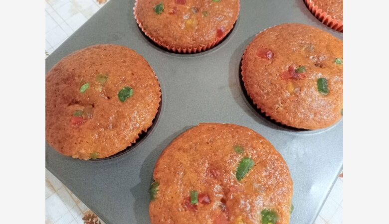 eggless tutti frutti muffins