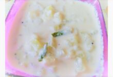 chow chow milk curry | bangalore vankaya palakura